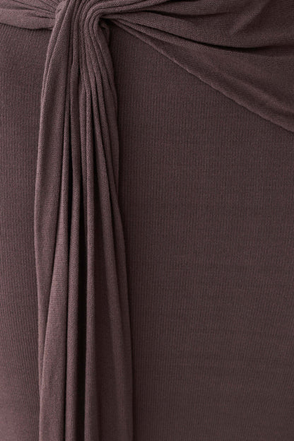 Cindylou Halter Knit Maxi Dress - Peppercorn