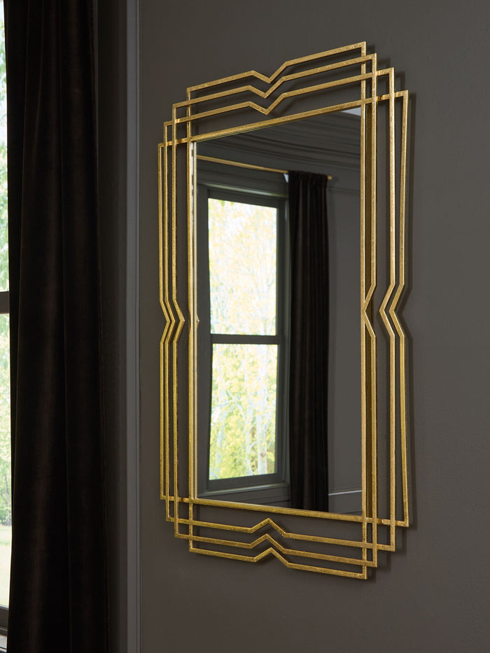 Claybrook - Accent Mirror - Gold Finish