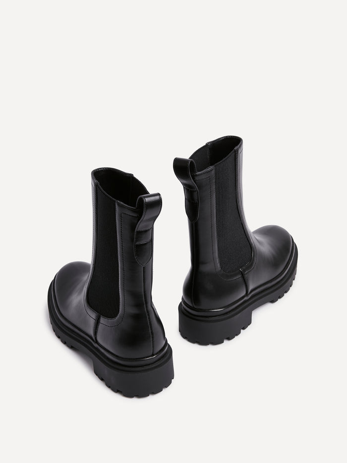 Command Black Chunky Chelsea Boots