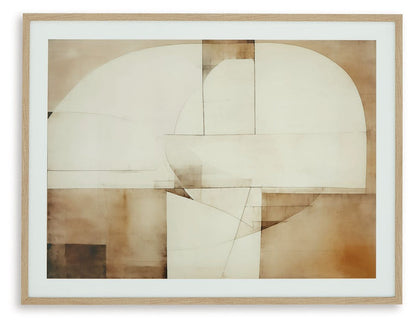 Corlain - Wall Art - Brown / Tan / White