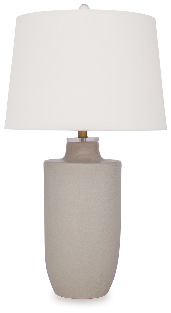 Cylener - Ceramic Table Lamp - Off White