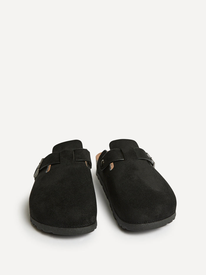 Cyrus Black Soft Footbed Clogs