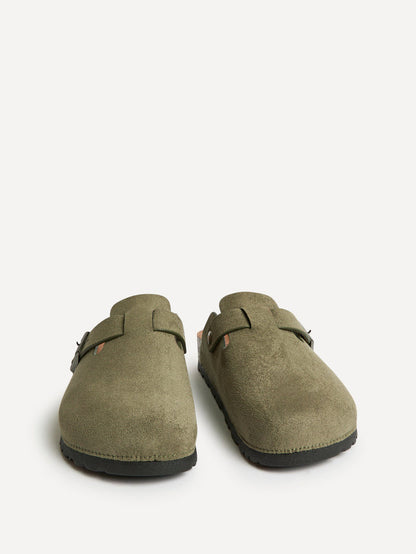 Cyrus Khaki Soft Footbed Clogs