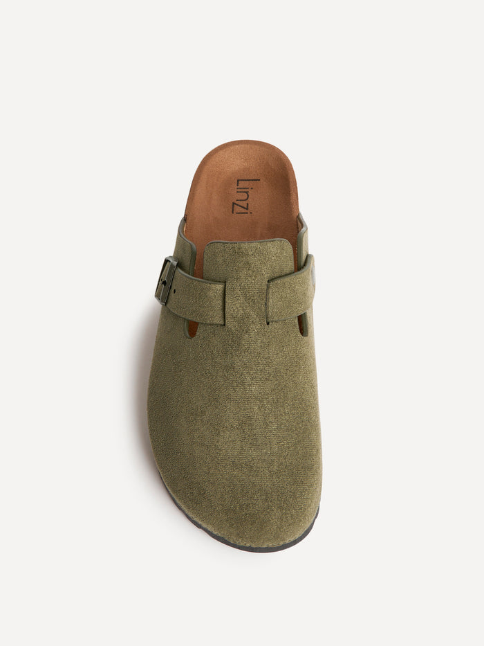 Cyrus Khaki Soft Footbed Clogs