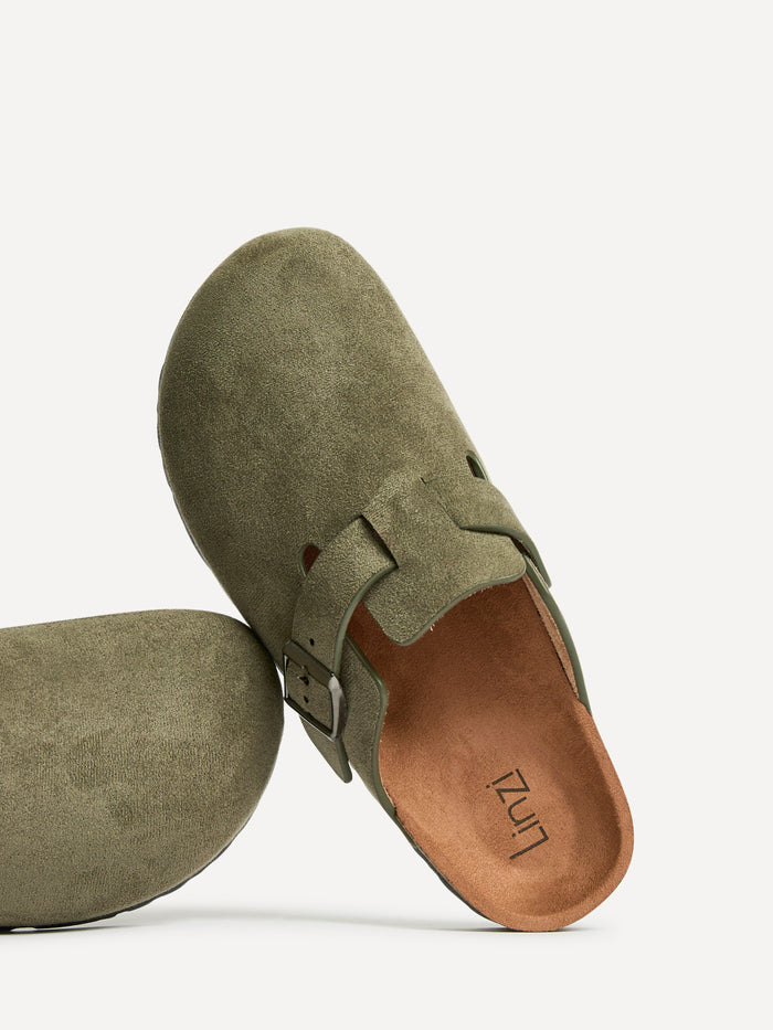 Cyrus Khaki Soft Footbed Clogs