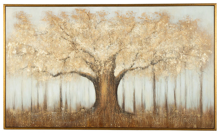 Dalewick - Wall Art - Brown / Gray / Gold Finish