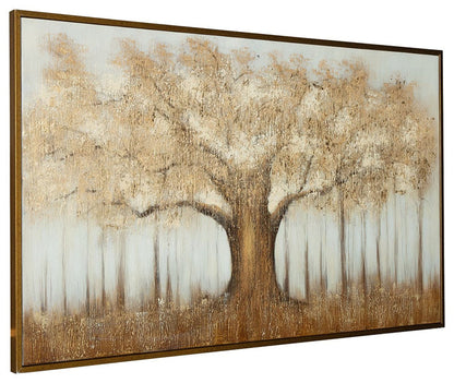 Dalewick - Wall Art - Brown / Gray / Gold Finish