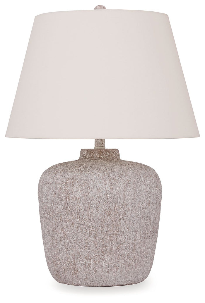 Danry - Metal Table Lamp - Distressed Cream