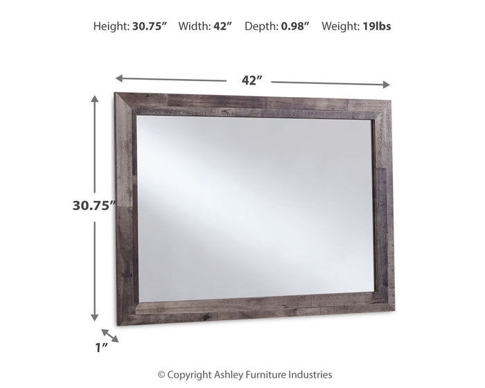 Derekson - Bedroom Mirror - Multi Gray