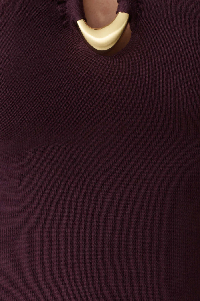 Dimitri Knit Midi Dress - Chocolate