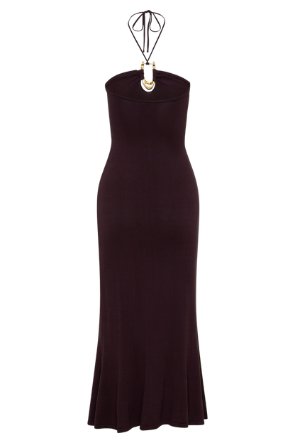 Dimitri Knit Midi Dress - Chocolate