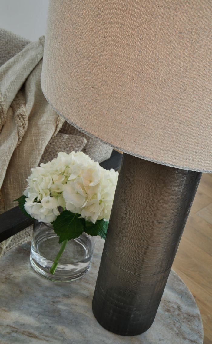 Dingerly - Glass Table Lamp - Brown
