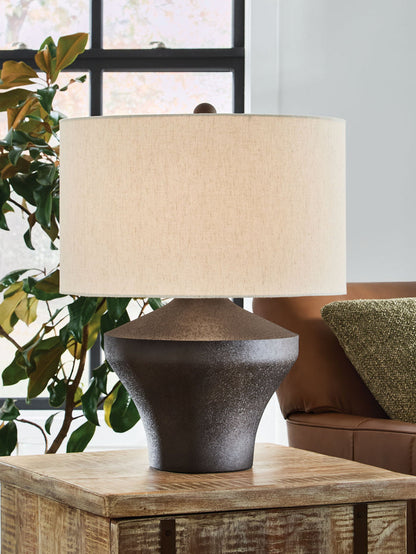 Dolanham - Metal Table Lamp - Distressed Brown