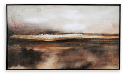 Drewland - Wall Art - Black / Brown / Orange