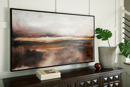 Drewland - Wall Art - Black / Brown / Orange