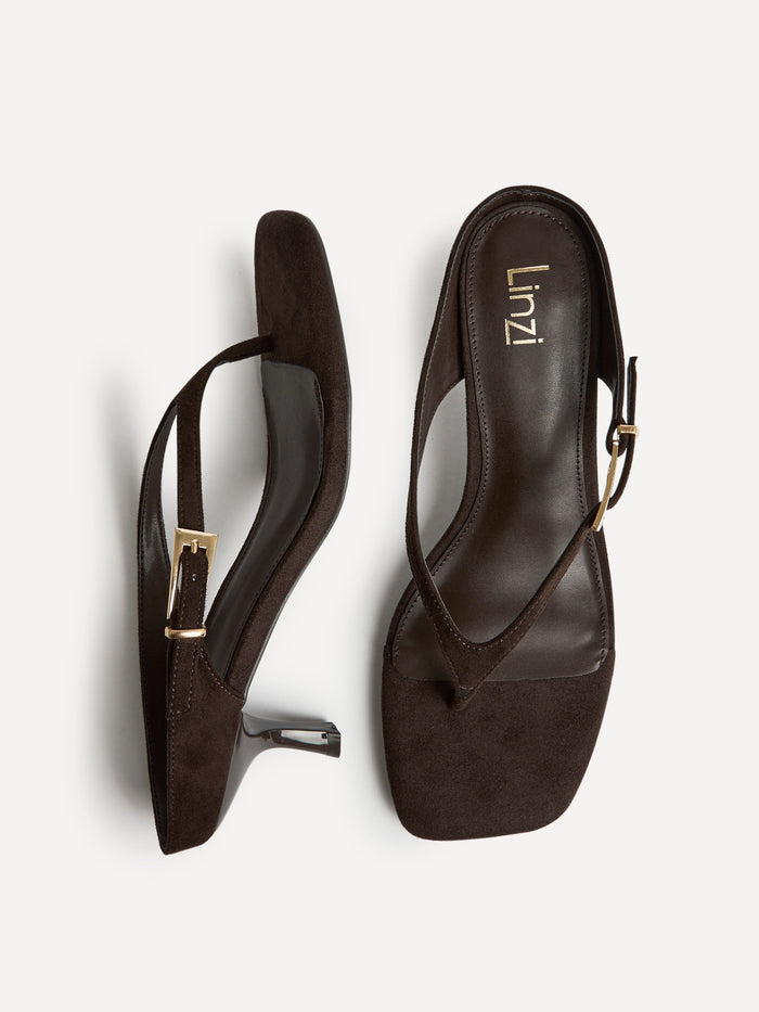 Elanie Brown Mule Heels