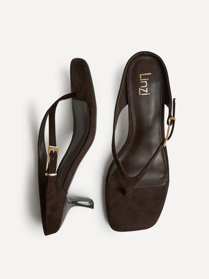 Elanie Brown Mule Heels