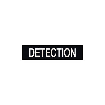 Embroidered Non-Reflective ID Patch Black - 1.5" x 6"