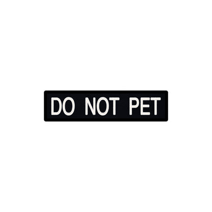 Embroidered Non-Reflective ID Patch Black - 1.5" x 6"