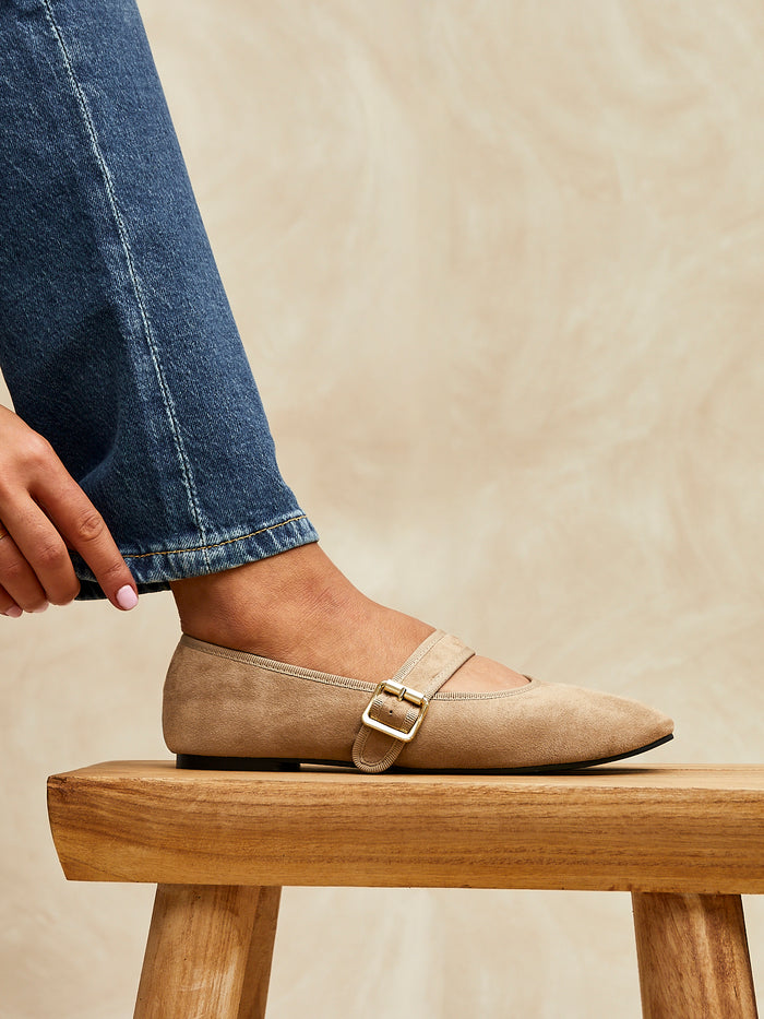 Emerson Taupe Mary Jane Pumps