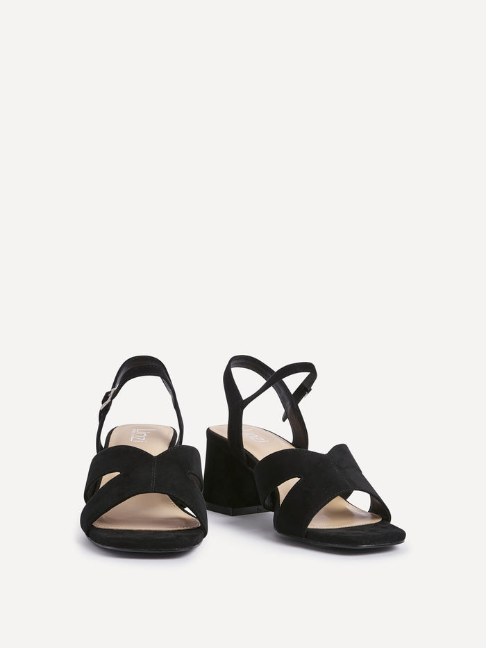 Empire Wide Fit Black Block Heels