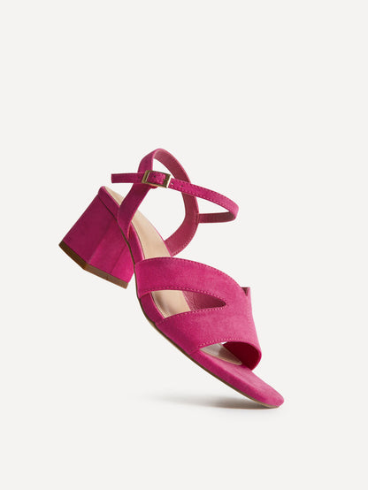 Empire Wide Fit Fuchsia Block Heels