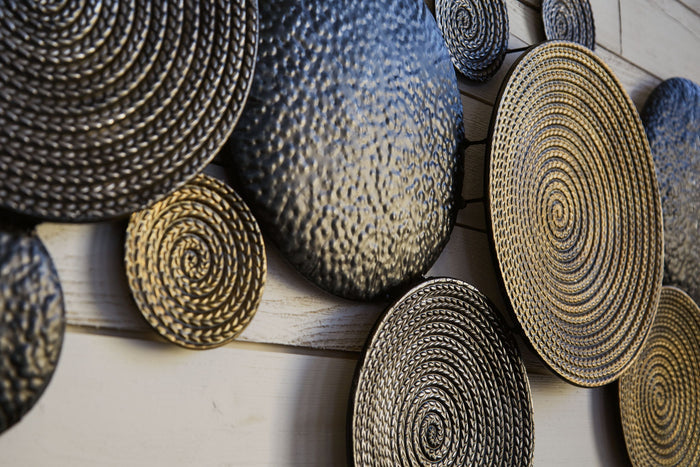 Emsley - Wall Decor - Metallic / Black / Gray
