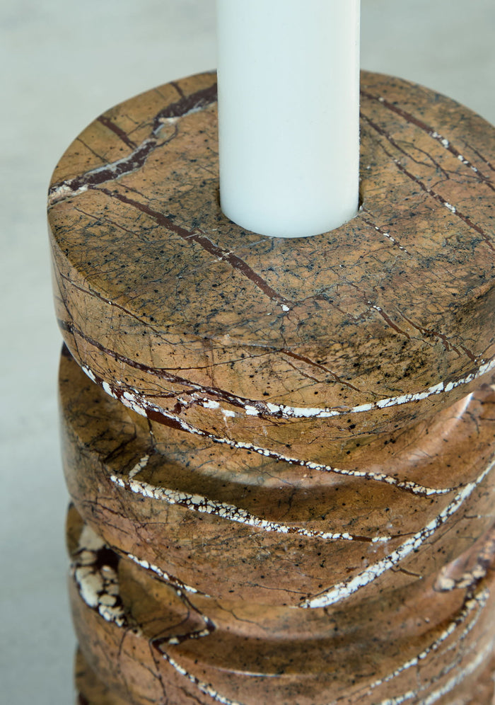 Emsleyfield - Candle Holder Set (Set of 2) - Tan