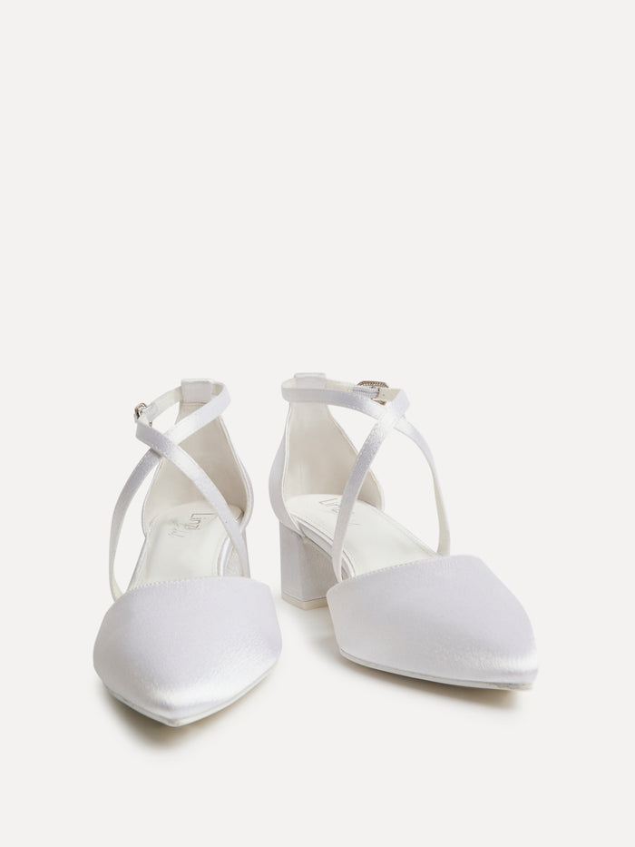 Faith Bridal Satin Low Court Heels