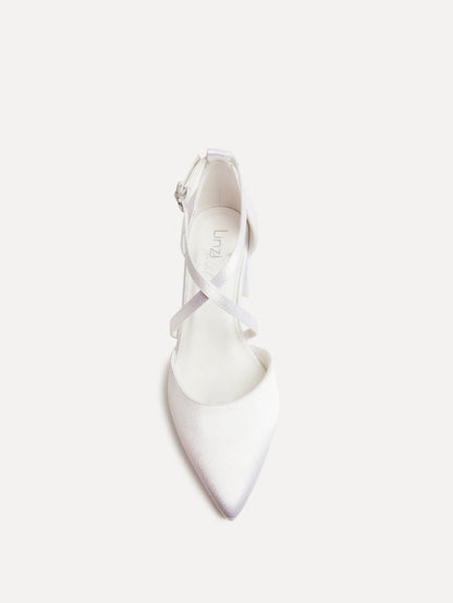 Faith Bridal Satin Low Court Heels