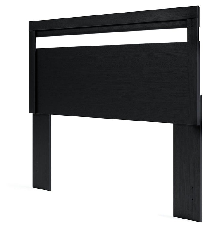 Finch - Queen Panel Headboard - Black