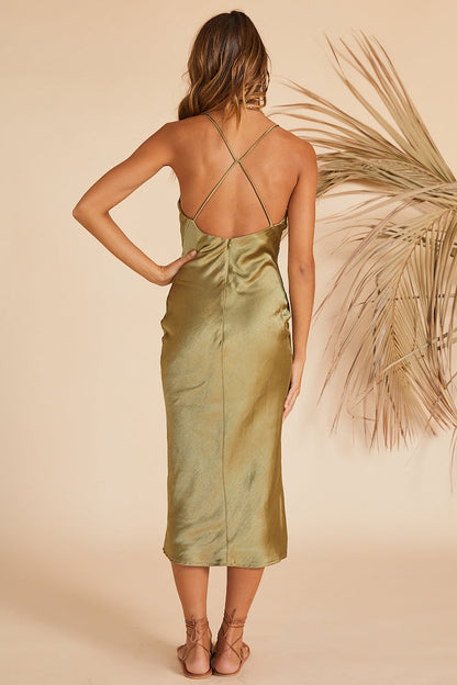 Amaryllis Midi Dress Green