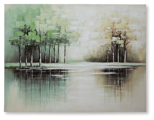 Garlenridge - Wall Art - Green / Tan / White