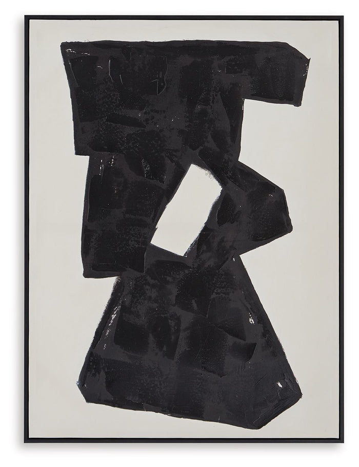 Garviery - Wall Art - Black / Cream