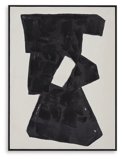 Garviery - Wall Art - Black / Cream