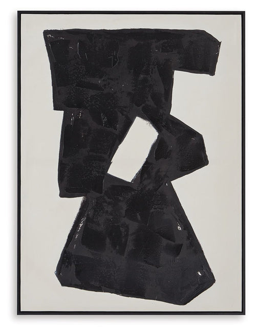 Garviery - Wall Art - Black / Cream