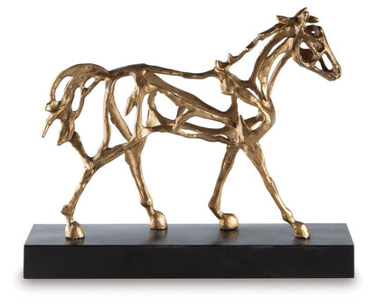 Grainville - Sculpture - Antique Gold Finish