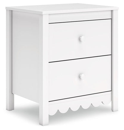 Hallityn - Two Drawer Night Stand - White