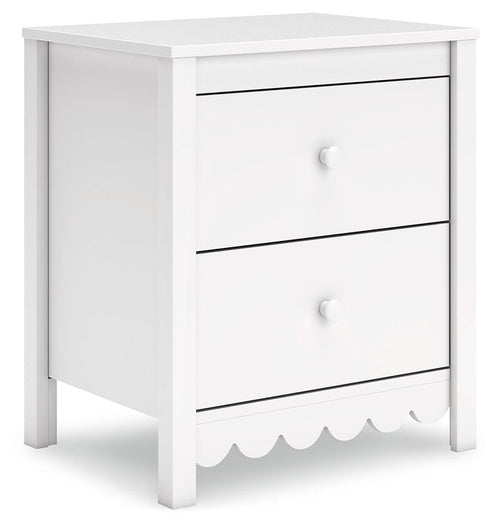 Hallityn - Two Drawer Night Stand - White