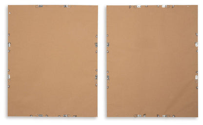 Holport - Wall Art Set (Set of 2) - Blue / White