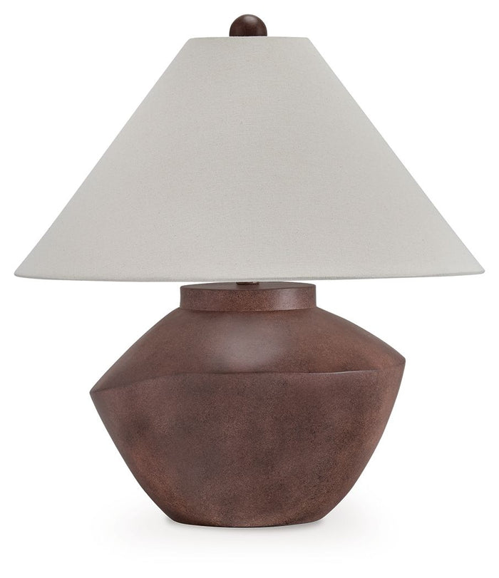 Honsworth - Poly Table Lamp - Antique Brown