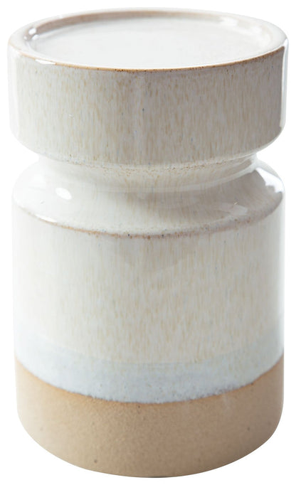 Hurston - Candle Holder Set (Set of 3) - Ivory / Brown