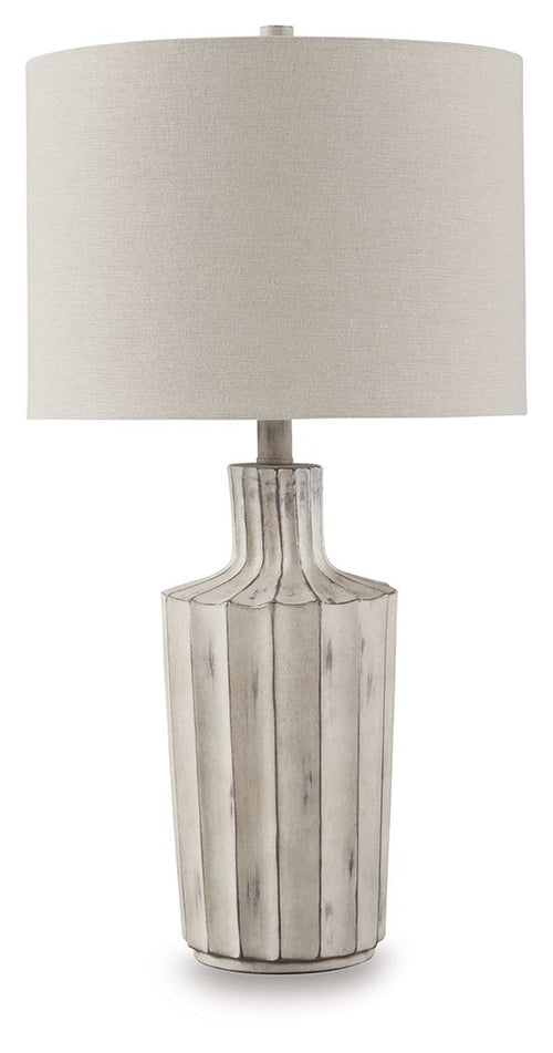 Imre - Poly Table Lamp - Distressed Brown