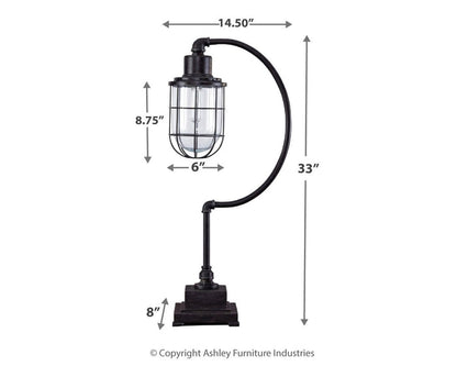 Jae - Metal Desk Lamp  - Antique Black