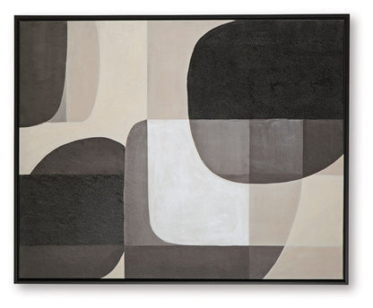 Kesleigh - Wall Art - Black / White