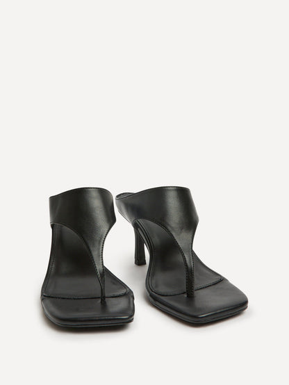 Kyoto Black Mule Heels