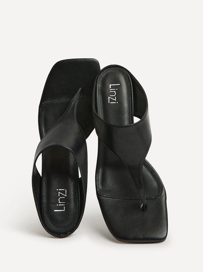 Kyoto Black Mule Heels