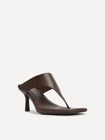 Kyoto Brown Mule Heels