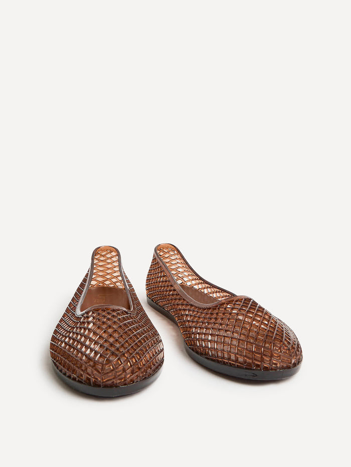 Lagoon Brown Jelly Caged Sandals
