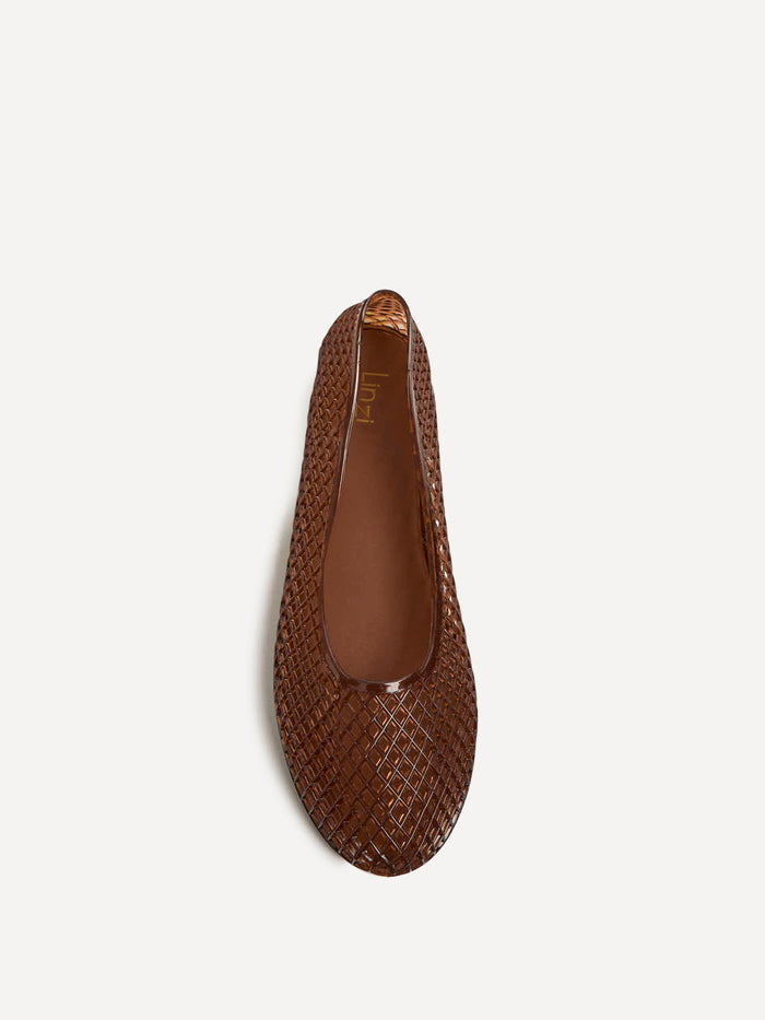 Lagoon Brown Jelly Caged Sandals